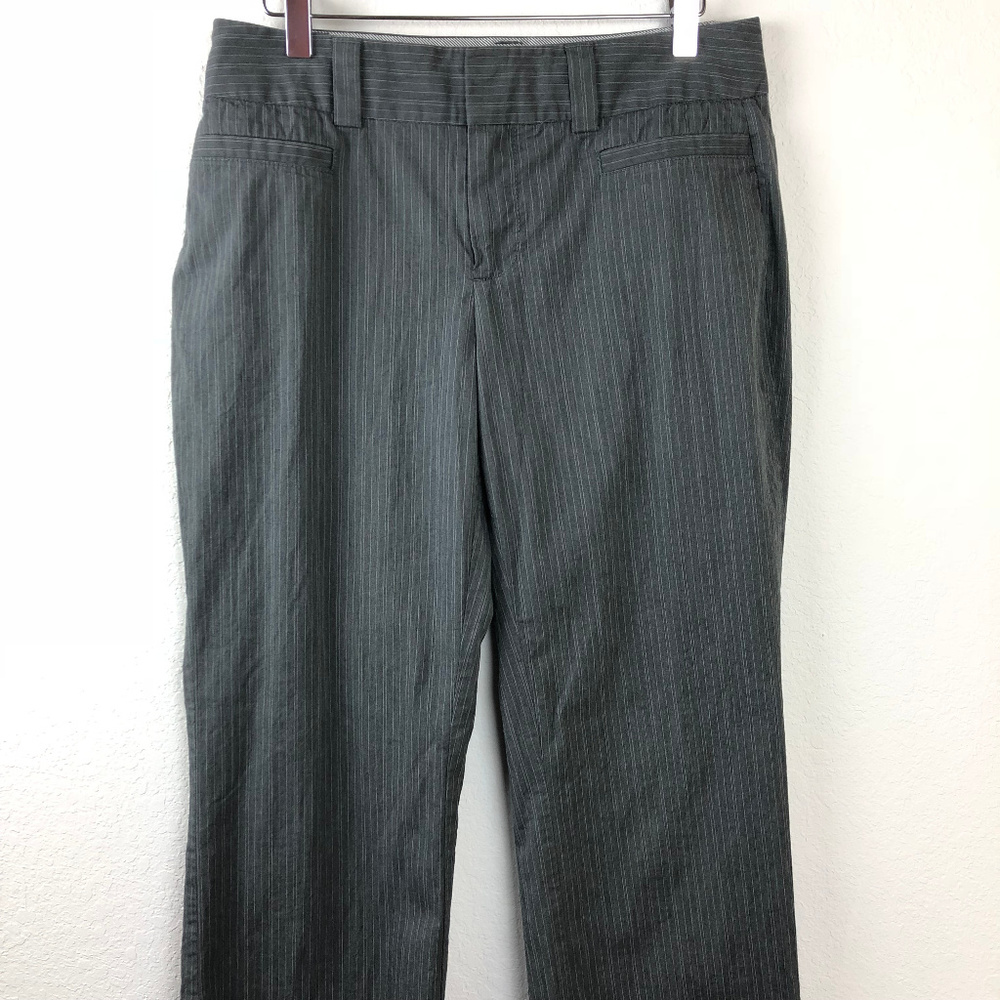 Gap Womens Dress Pants, Gray Pinstripe 8 Regular Curvy fit